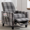 Modern Armchair Recliner - 150° Adjustable Backrest, Ergonomic Support, Easy Assembly | Stylish Textile Accent Chair for Living Room, Bedroom, Office | Ideal for Relaxation and Comfort (Gray)
